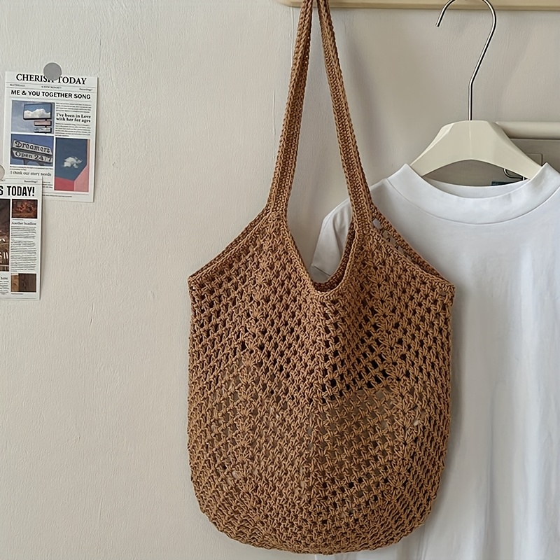 Crochet Market Bag - Tığ işi örgü çanta, içi boş