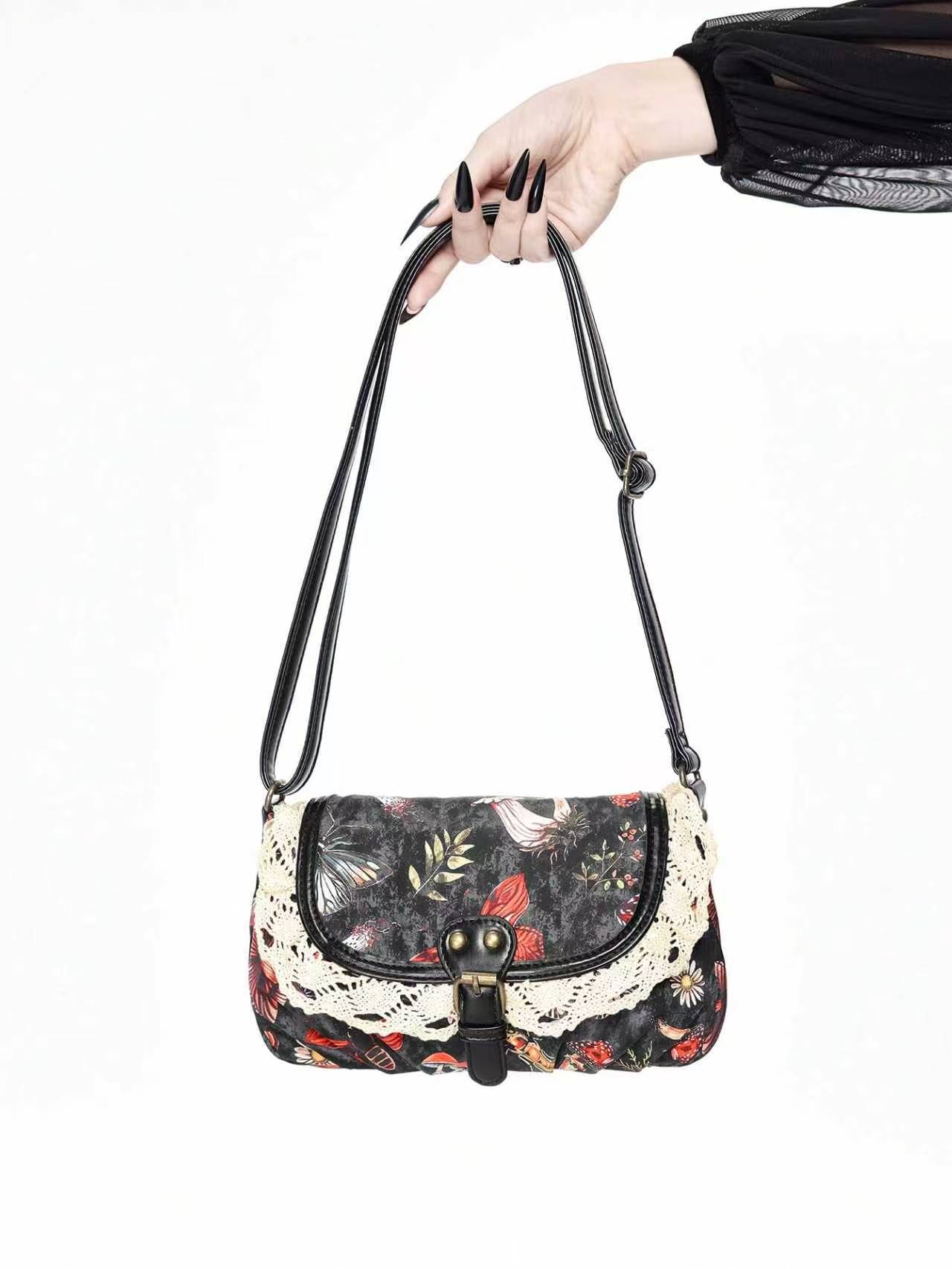 Women Bags Zadig - Retro Kore Japon Tarzı Çiçekli Dantel