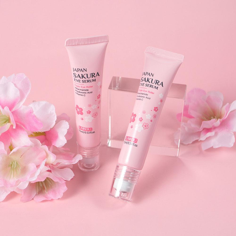 Women Bags Under Eyes - 15ml Sakura Roller Göz Serumu Şişlik