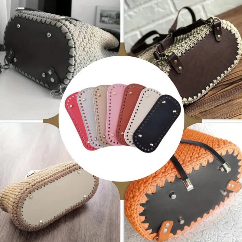Crochet Market Bag - 21.5x10 cm Uzun Alt Örme Çanta