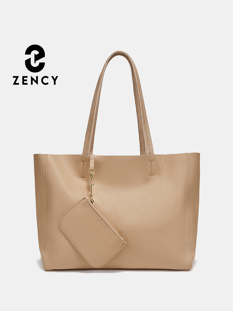 Women'S Work Bags Tote - Zency Hakiki Deri Büyük Tote Çanta