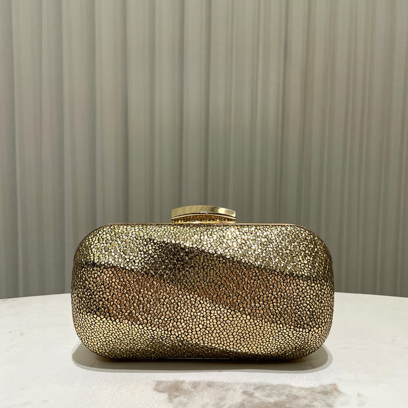 Clutch Bag Evening - Kadınlar için Glitter Metalik Doku Akşam