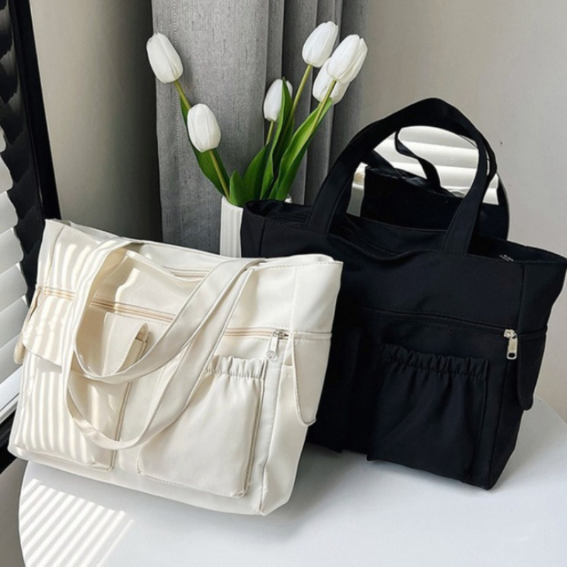 Women'S Work Bags Tote - Büyük Kapasiteli, Fermuarlı, Çok Cepli Kadın