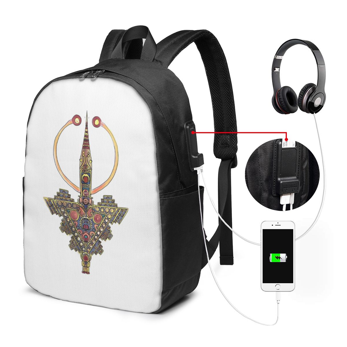 Women Bags For Women - Kabyle Takı Amazigh Fas Sırt Çantası