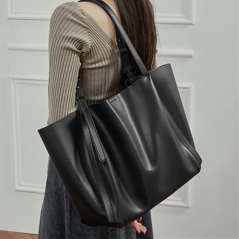 Women'S Work Bags Tote - HIFASHION Büyük Boy Yumuşak Hakiki Deri