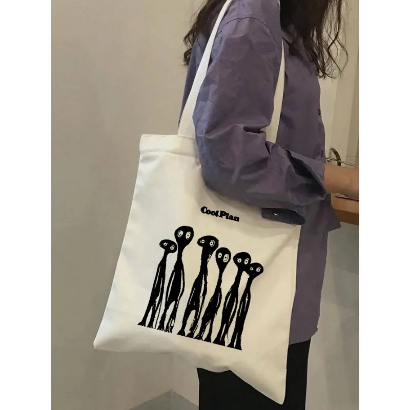 ROMWE Kawaii Yay Desen Kanvas  - Women'S Work Bags Tote incelemesi ve fiyatı