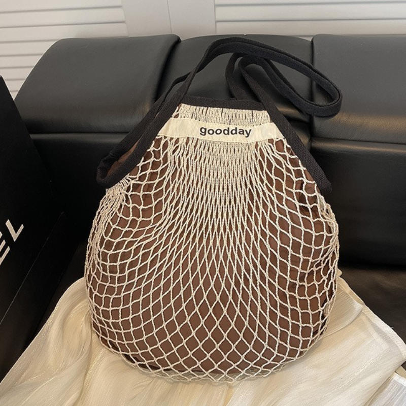 Yaz Plajı Hafif Oyuk Omuz Çant - Crochet Market Bag incelemesi ve fiyatı