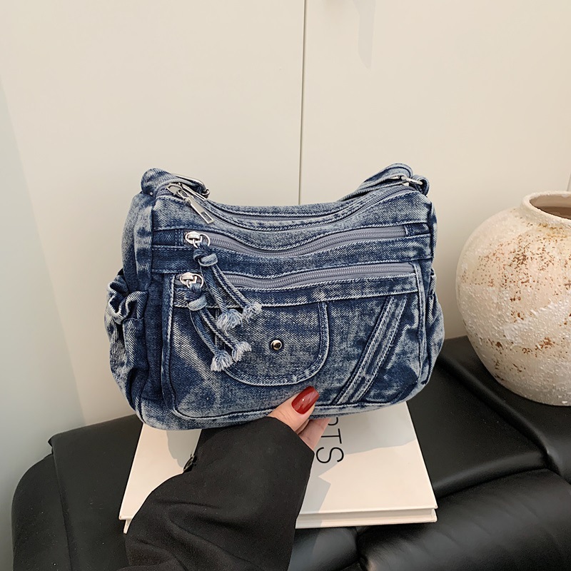 Sokak Stili Retro Mavi Kot Çan - Women Bags Zadig incelemesi ve fiyatı
