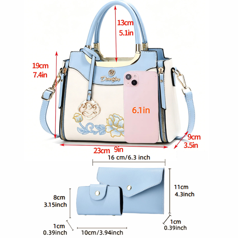 3 parçalı yüksek kaliteli işle - Women Bags Work incelemesi ve fiyatı