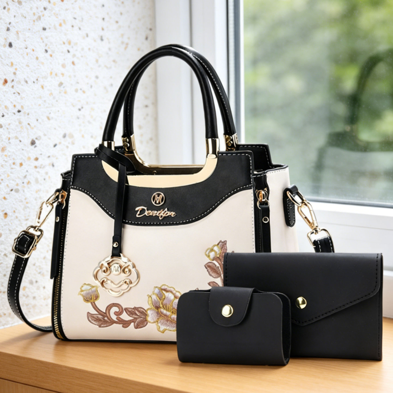 3 parçalı yüksek kaliteli işle - Women Bags Work incelemesi ve fiyatı