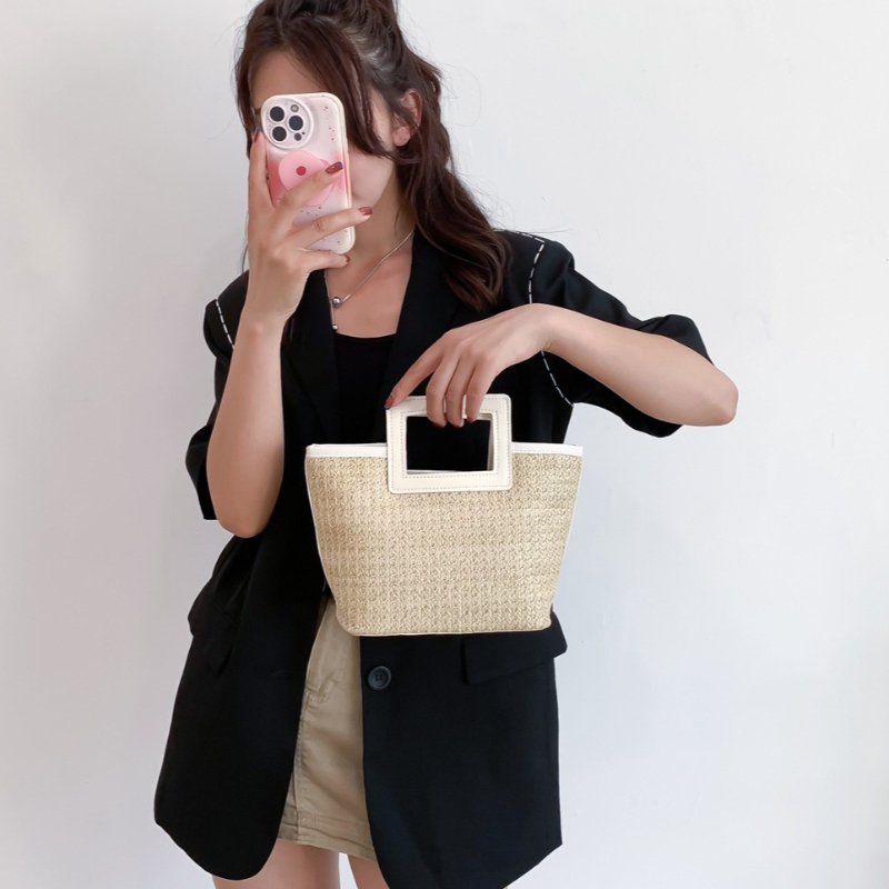 Kare Oyuk Saplı Hasır Örgülü Ç - Women'S Bags Top 10 incelemesi ve fiyatı