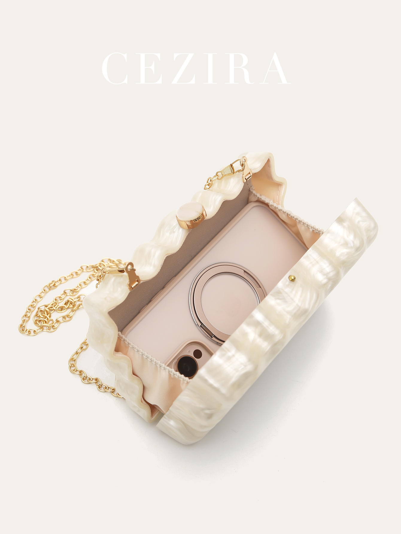 Kadın Lüks Zarif Pearlize Merm - Clutch Bag Evening incelemesi ve fiyatı