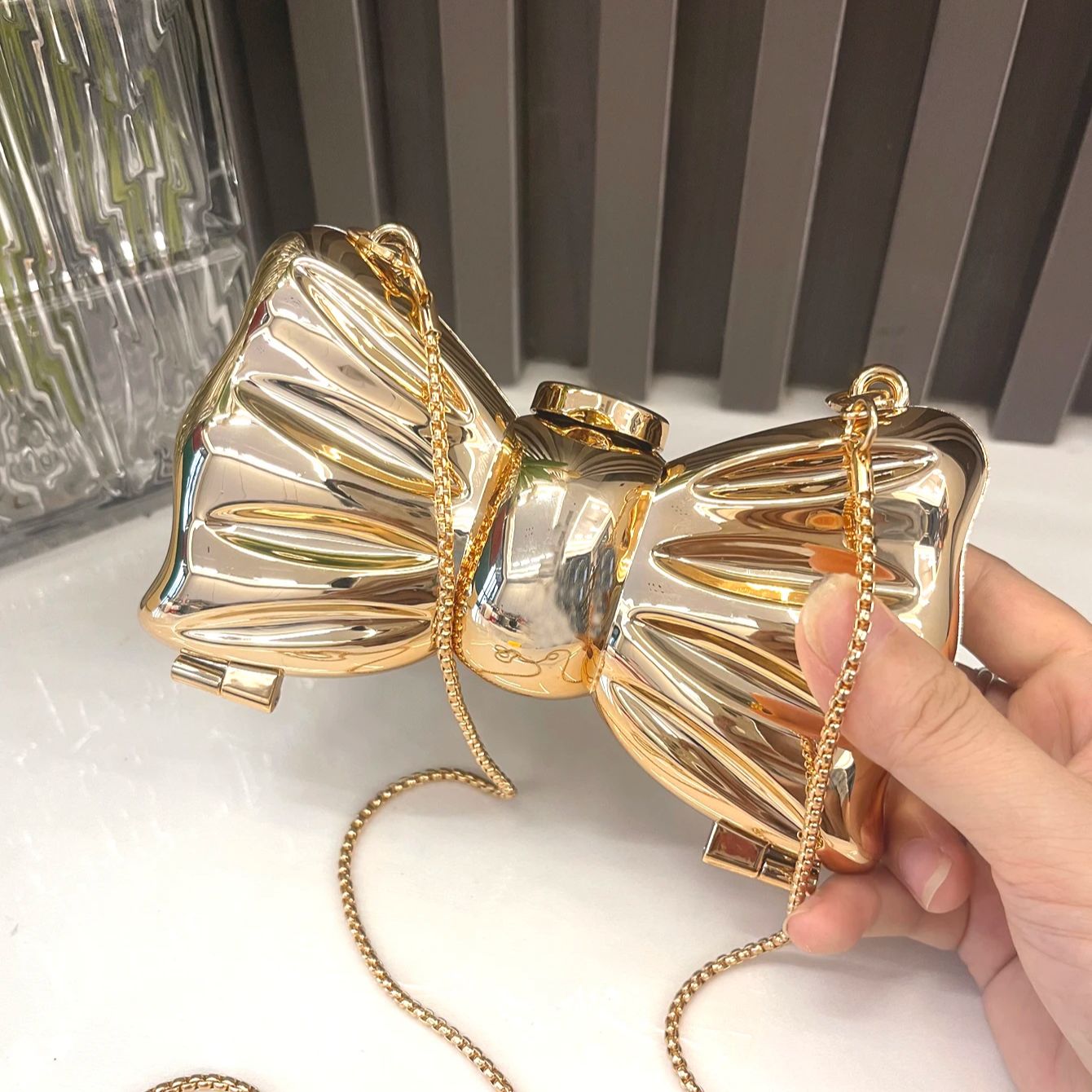 Altın Akşam çanta Çantalar ve  - Clutch Bag Evening incelemesi ve fiyatı