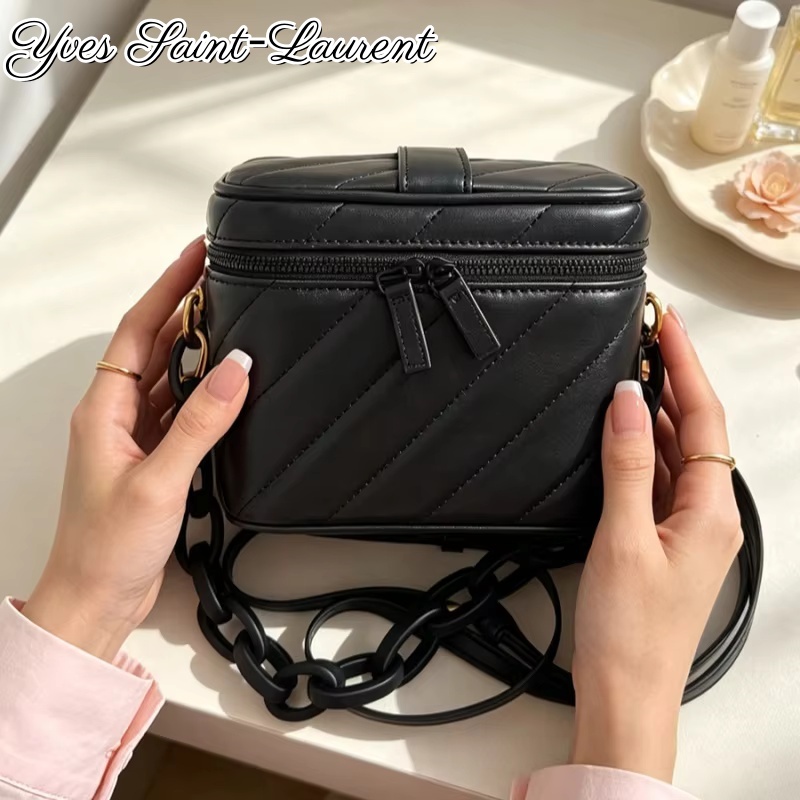 YSL Siyah Chevron Deri Kare Ma - Women'S Ysl Bags Crossbody incelemesi ve fiyatı