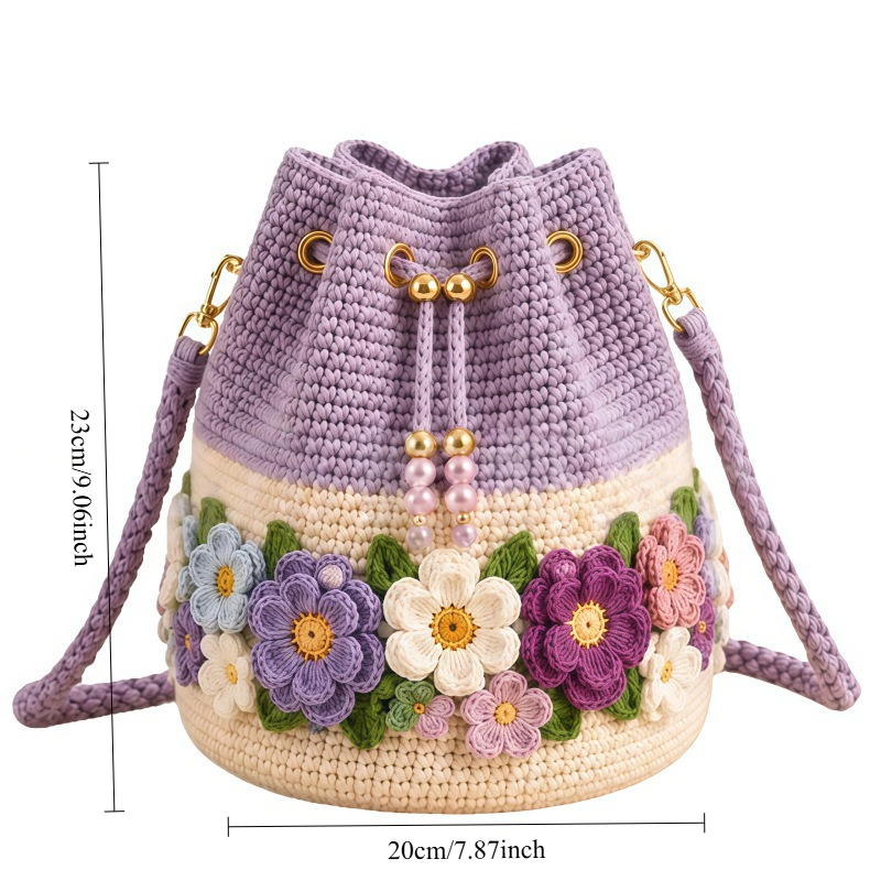 El Yapımı Tığ İşi Çanta Çiçekl - Crochet Market Bag incelemesi ve fiyatı