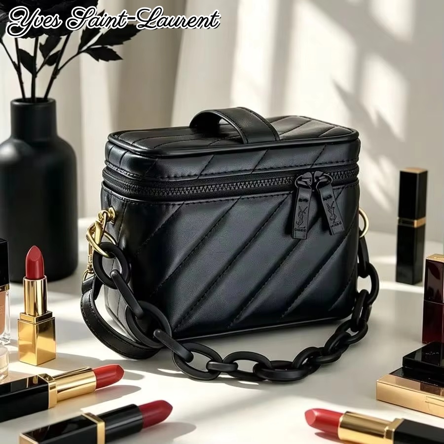 YSL Siyah Chevron Deri Kare Ma - Women'S Ysl Bags Crossbody incelemesi ve fiyatı