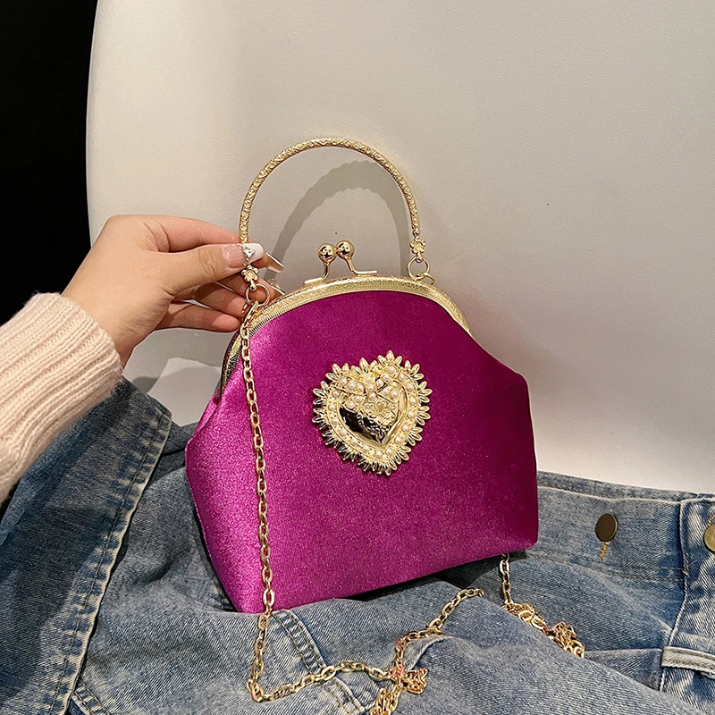 Zincirler Kadife Çerçeve Kalp  - Women Bags For Sale incelemesi ve fiyatı