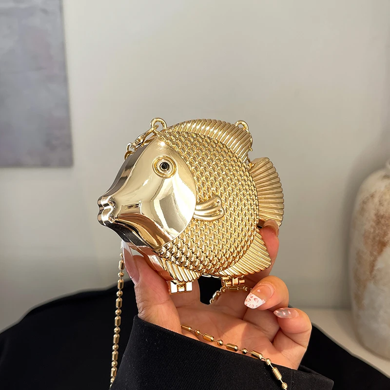 Sevimli Küçük Balık Şekli Meta - Clutch Bag Evening incelemesi ve fiyatı
