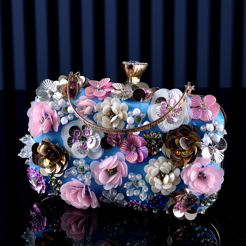 Moda Kadın Çanta Çiçek Elmas N - Clutch Bag Evening incelemesi ve fiyatı