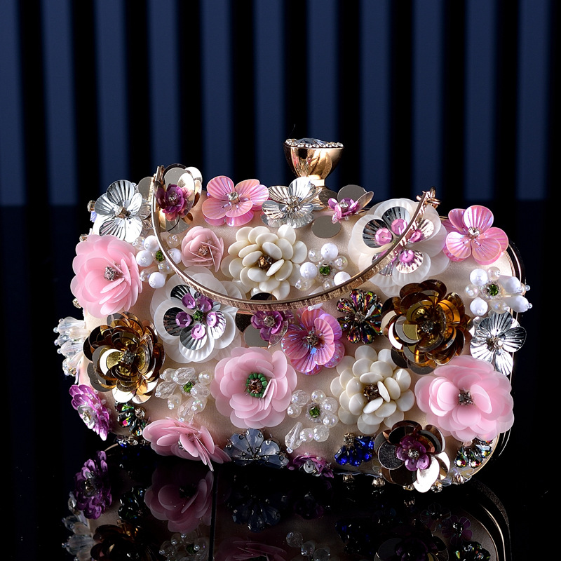 Moda Kadın Çanta Çiçek Elmas N - Clutch Bag Evening incelemesi ve fiyatı