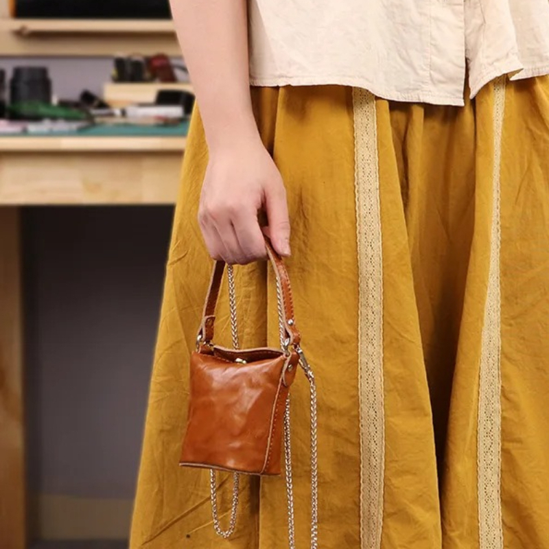 Yağlı Balmumu Deri Mini Kova Ç - Women'S Bags Top 10 incelemesi ve fiyatı