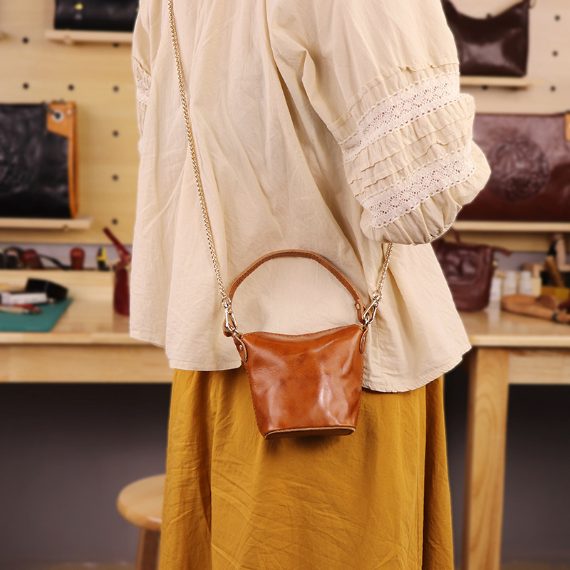 Yağlı Balmumu Deri Mini Kova Ç - Women'S Bags Top 10 incelemesi ve fiyatı